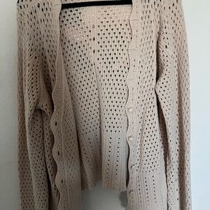 Knit cardigan, beige cream